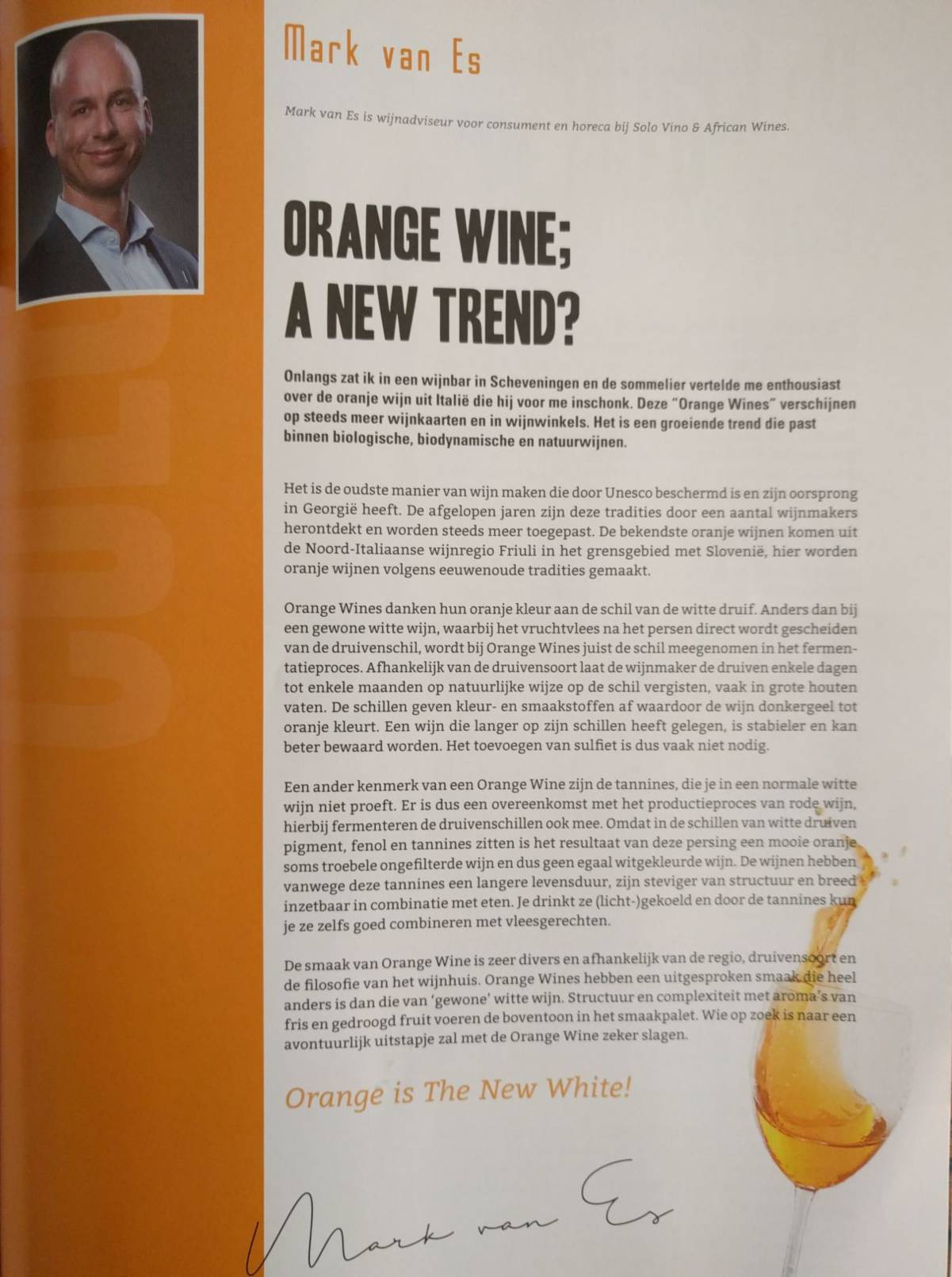 Column Orange Wine - Lifestyle Magazine